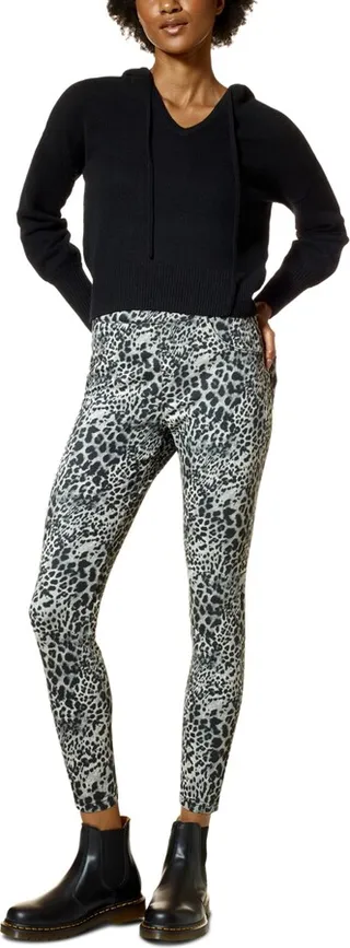 Hue Women's Baby Leopard Denim Leggings