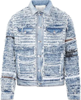 1017 ALYX 9SM X Blackmeans Shredded Buttoned Denim Jacket