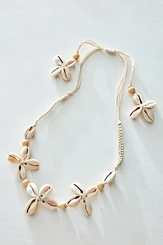 Happy Days Shell Necklace by Free People