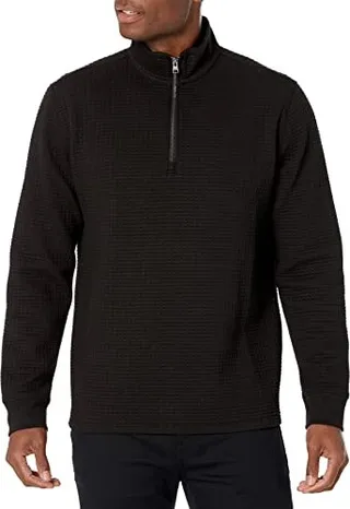 Vince Men's Dimensional Knit Qtr Zip