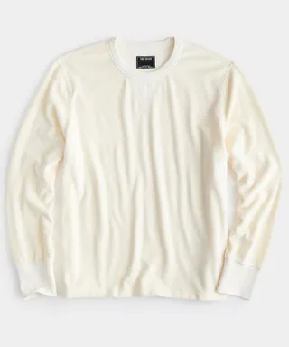 Terry Crewneck in Bisque