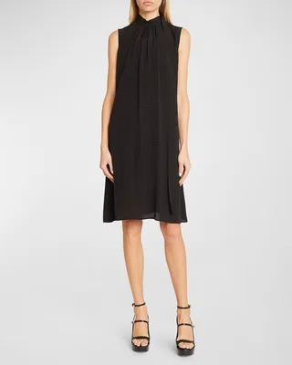 Lavaliere 4G Neck-Tie Shift Dress