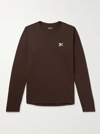 Logo-Print Stretch-Jersey Running T-Shirt