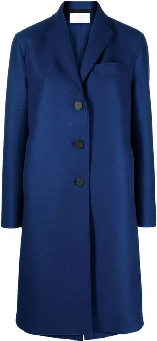 HARRIS WHARF LONDON- Single-breasted Wool Coat