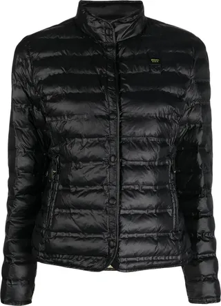 Logo-Patch Quilted Padded Jacket