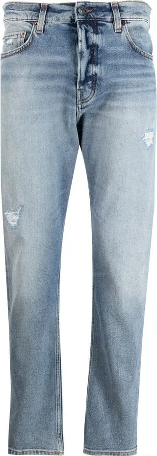 Distressed-Effect Jeans