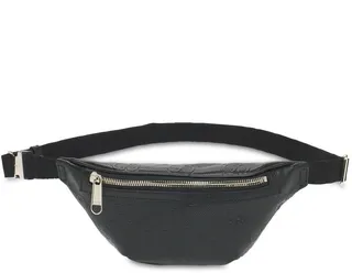 Gg Embossed Leather Belt Bag