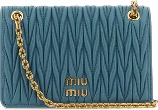 Miu Miu Matelassé Chain-Linked Mini Crossbody Bag