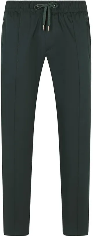 Drawstring Straight-Leg Trousers