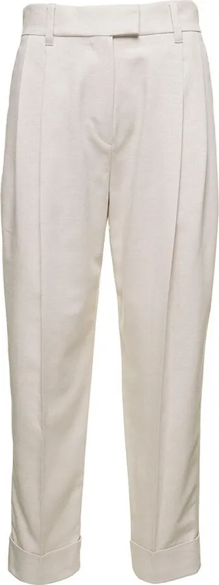 Brunello Cucinelli Pleated Straight Leg Trousers