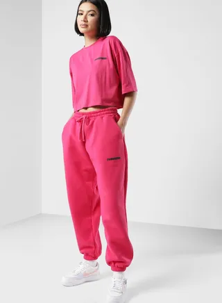 Oversized Racer Printed Joggers
