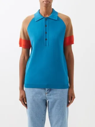 Saint Knitted-jersey Polo Shirt