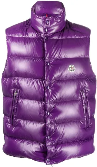 Tibb logo-patch padded gilet
