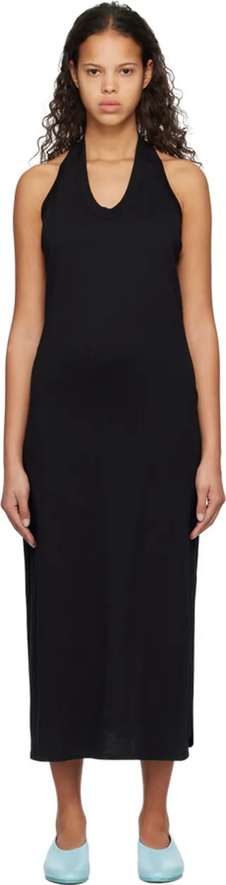 Loulou Studio Black Neami Midi Dress