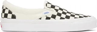 Vans Off-White & Black OG Classic Slip-On LX Sneakers