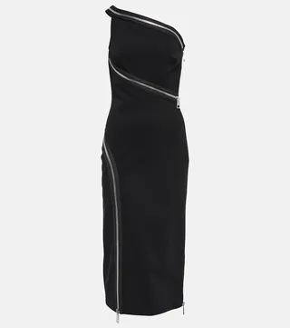 One-shoulder midi dress