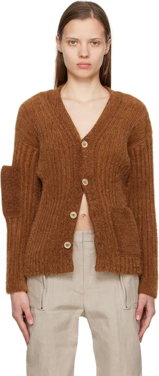 Jacquemus Brown Le Papier 'Le Cardigan Neve' Cardigan