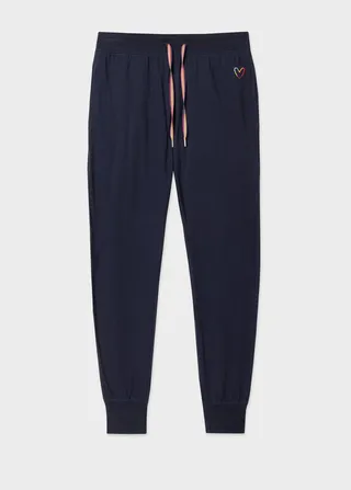 Women's Navy 'Swirl Heart' Lounge Sweatpants