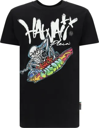 Philipp Plein Hawaii Graphic-Printed Crewneck T-Shirt