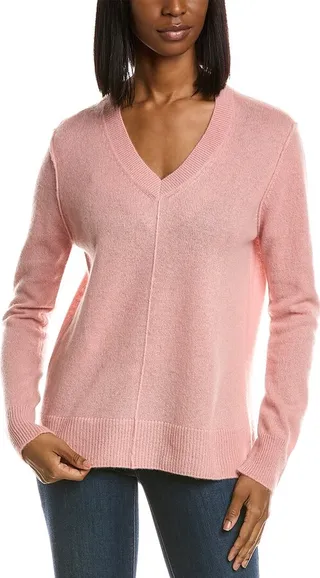 Philosophy High-Low Cashmere Pullover