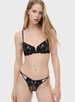 Lace Detail Non-Padded Bra