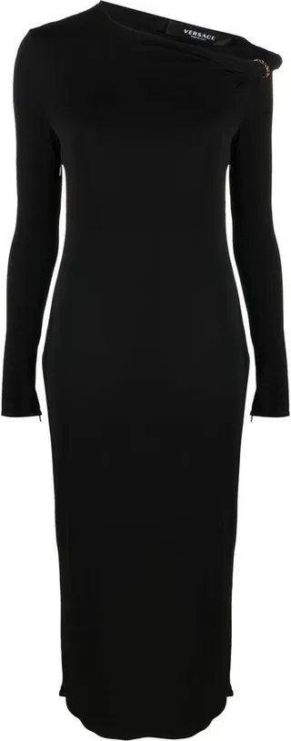 Long-Sleeve Midi Dress