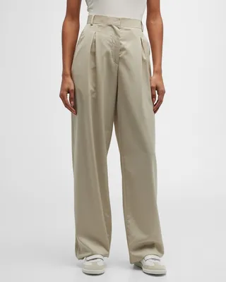 Sophie Pleated Wide-Leg Pants