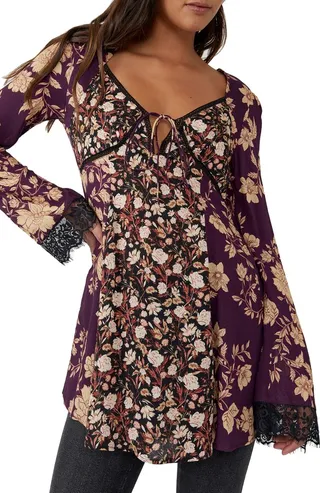 Odette Floral Long Sleeve Tunic