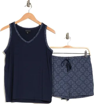 V-Neck & Shorts Set