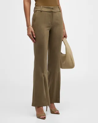 Flared Slit Trousers
