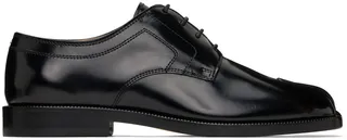 Maison Margiela Black Leather Tabi Oxfords