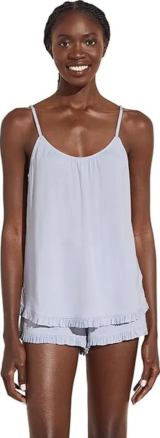 Eberjey Gisele Cami and Shorts Set (Ice Blue) Women's Pajama Sets
