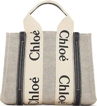 Chloe Small Woody Tote Bag in Blue