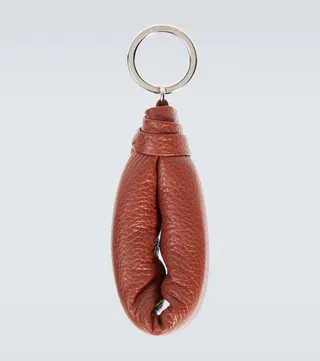 Leather keychain