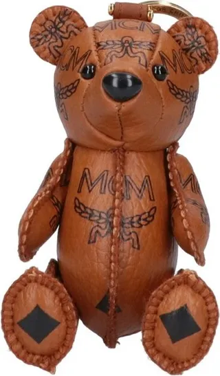 MCM Teddy Bear Logo Keyring