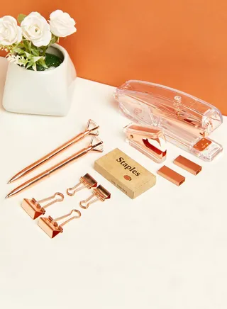 Premium Rose Gold Stationery Set