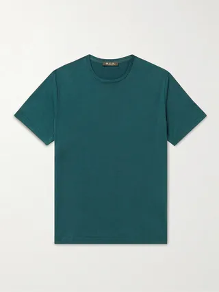 Slim-Fit Silk and Cotton-Blend Jersey T-Shirt