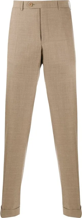 Straight-Fit Tailored Trousers
