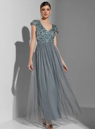 Youmna Embellished Plunge Dress