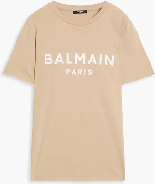 Printed cotton-jersey T-shirt