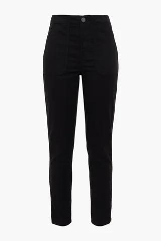 Andira cropped cotton-blend twill slim-leg pants