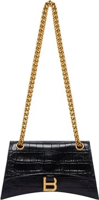 Sac Avec Chaîne Crush Modèle XS Embossé Crocodile