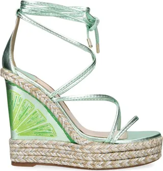 Sophia Webster Leather Mimi Wedge Sandals 140