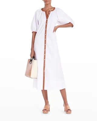 Vincent Button-Front Dress