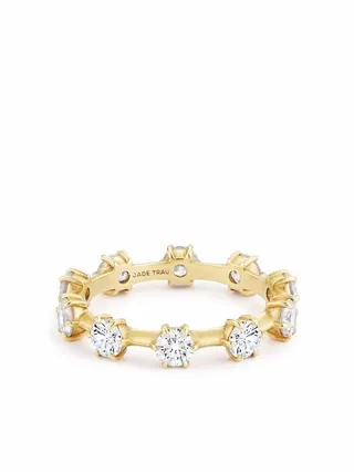 18kt yellow gold Kismet diamond medium ring