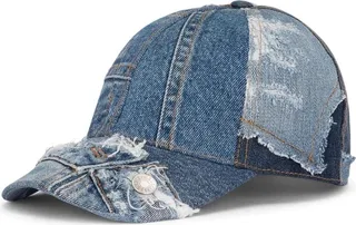 Denim-Patchwork Hat