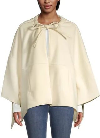 Mimi Wool-Blend Poncho