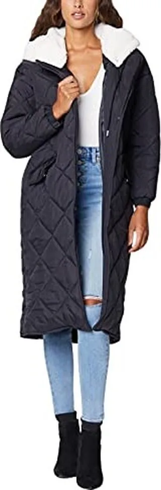 [BLANKNYC] Womens Luxury Clothing Quilted Print Jacket