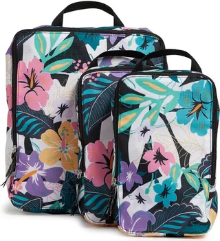 Vera Bradley Women's Ripstop Compression Packing Cube Set Island Floral