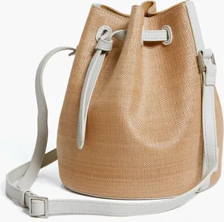 Ivory Club Mini Raffia Bag